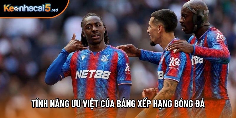 Tính năng ưu việt của Bảng xếp hạng bóng đá